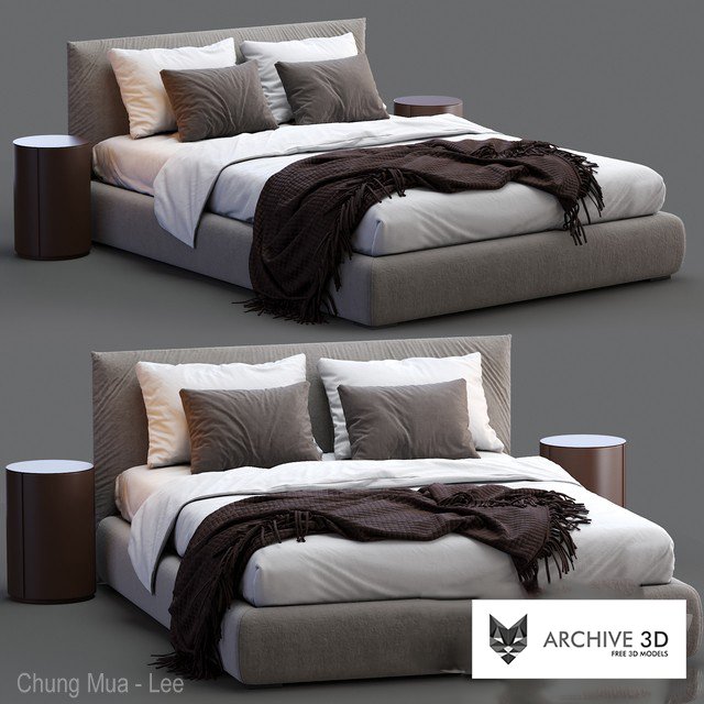 Best 3D Bed Models for Interior Rendering (Free Download + Premium)